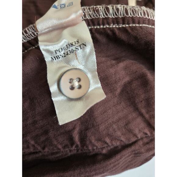 Faherty‎ Burgundy Corduroy Drawstring Shorts Pockets Size Small Mens - Picture 12 of 14